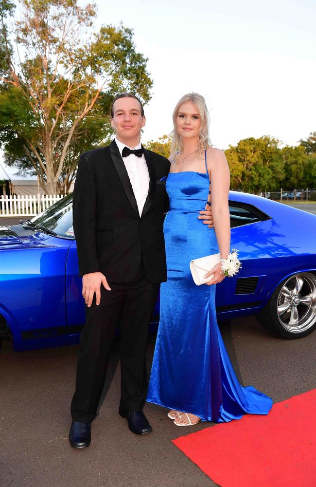 Cameron McGuiness and Sharni Ison at year 12 formal, Unity College. Picture: Patrick Woods.