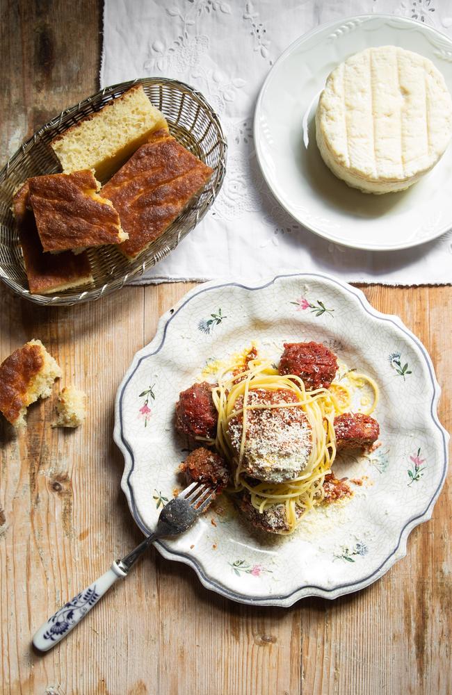 Spaghetti and Meatballs, and focaccia, by Joe Vargetto. Picture: Supplied