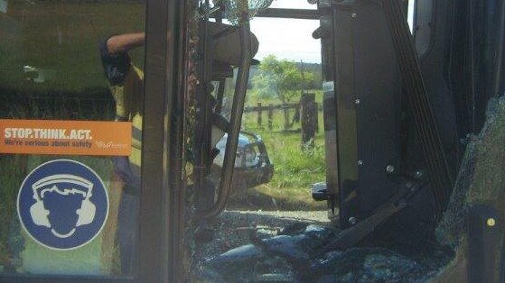 A grader was damaged by vandals while working in the area of Tullymorgan and Jackybulbin roads.