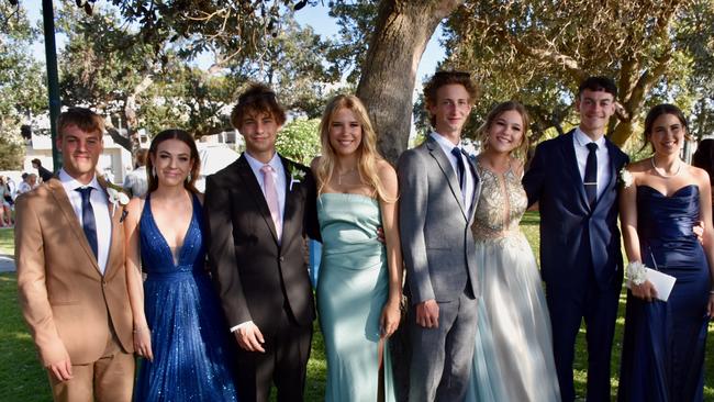 Suncoast Christian College students and parents gather at La Balsa Park for photos ahead of the formal at The Events Centre, Caloundra.