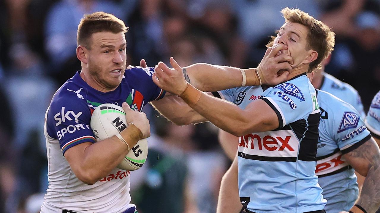 Euan Aitken suffered a concussion against the Sharks (Photo by Cameron Spencer/Getty Images)