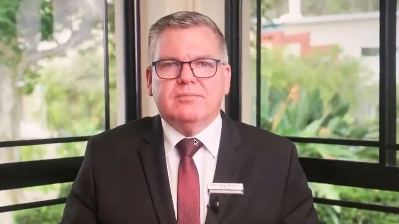 Citipointe Christian College Principal, Pastor Brian Mulheran released a six minute video defending the contract. Picture: Twitter