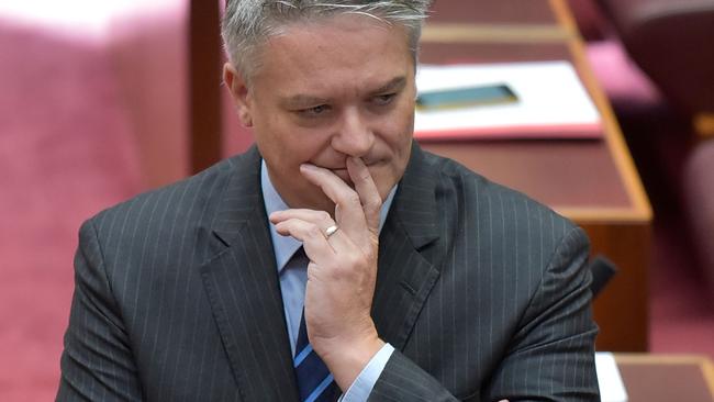 Mathias Cormann has failed to endorse Barnaby Joyce as Deputy PM. Picture: Getty Images.