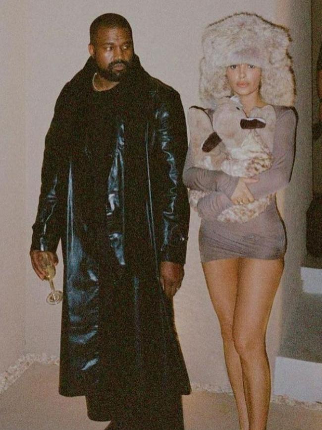 Bianca Censori and Kanye West. Picture: Instagram