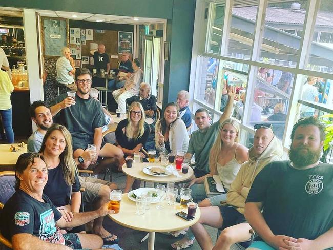 Members and supporters at the "last drinks" at the Narrabeen RSL Club. Picture: Narrabeen RSL Club