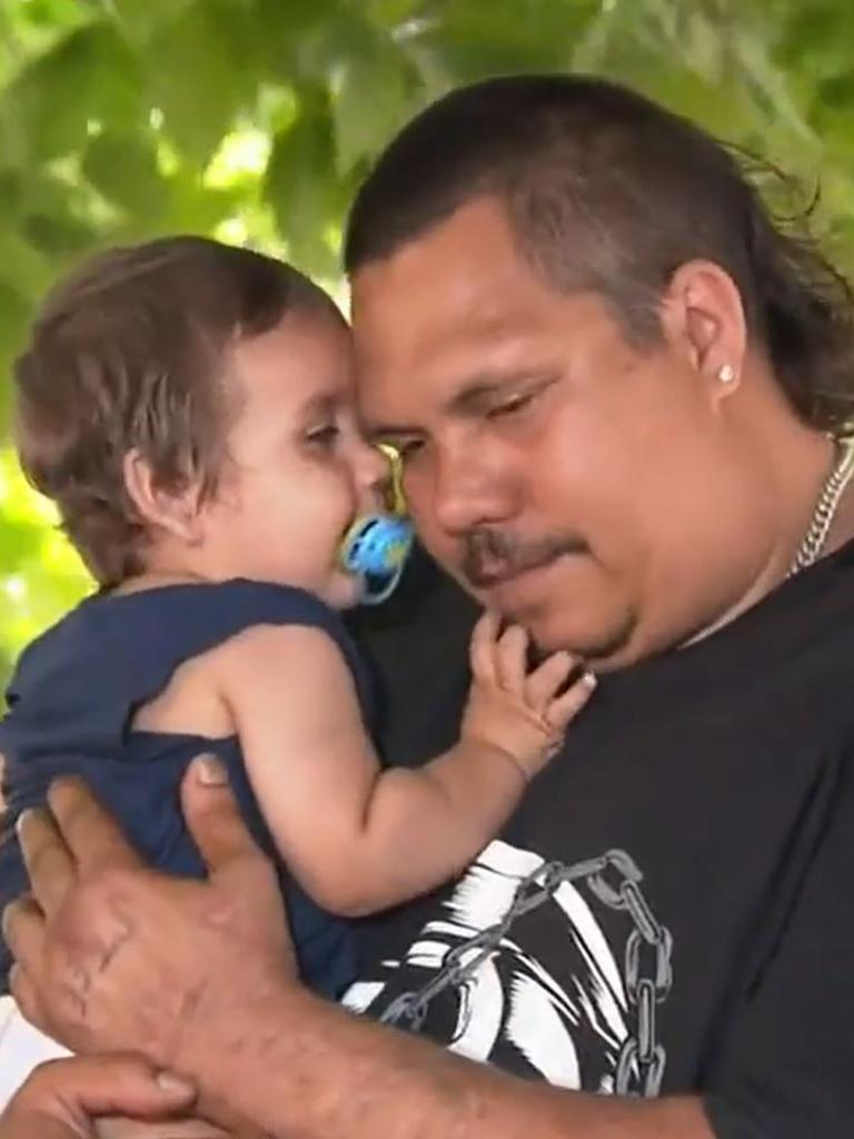 He fear’s his sister’s eight month old child, Lloyde, will grow up without a mother. Picture: Nine News/Channel 9