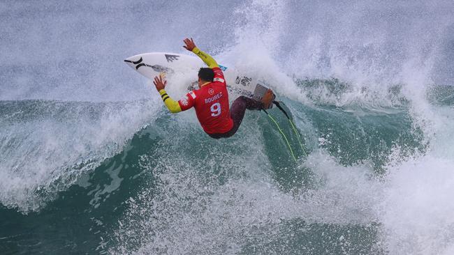 Michel Bourez from France at the 2019 Rip Curl Pro. Picture: Alex Coppel