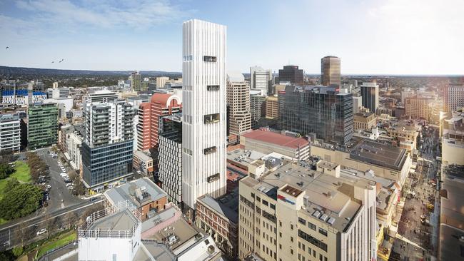 Student accommodation towers are rising around the city, including this proposed building on Twin St.