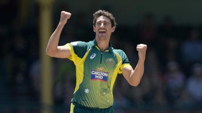 Mitchell Starc was named man of the match in Australia’s comprehensive win over England.