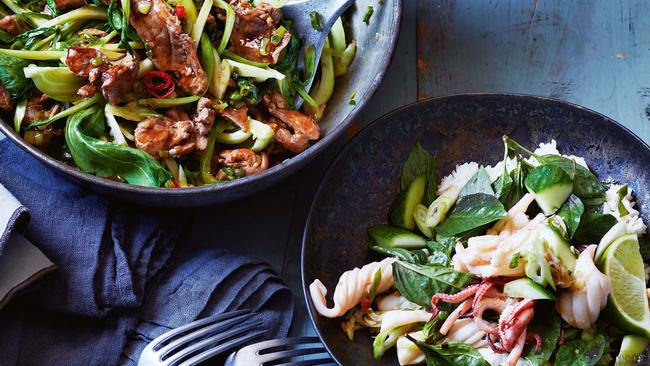 Duck and vegetable stir-fry. Picture: Guy Bailey.