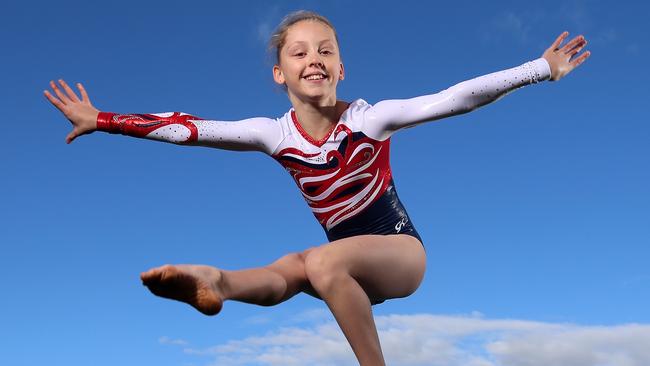 Gymnast Jessica Eland has her eyes on Olympic glory. Picture: Hamish Blair