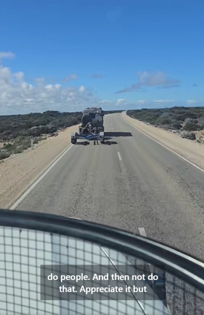 He said the safest way is to continue the speed you are doing. Picture: Facebook/TheDroneWay