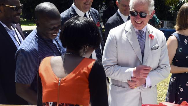 Prince Charles in Nigeria this week. Picture: AP.