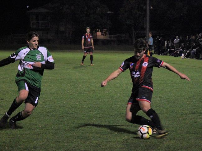 Action from the Round 1 Coastal Premier League clash between Coffs City United v Port United FC. Photo: Tim Jarrett/Mitch Keenan