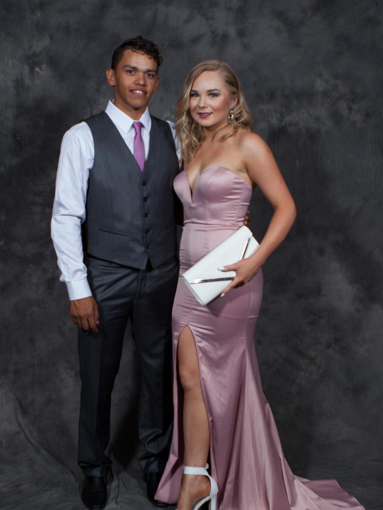 Kyle Monkerud and Emma Manuel at the 2016 Centralian Senior College formal. Picture: CHARLIE LOWSON / NT NEWS