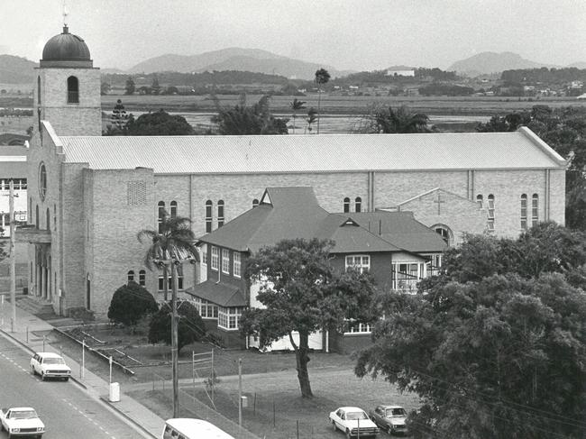 Harold Brown designed the St Patricks Church along River St. Picture: Daily Mercury Archives, 1982.