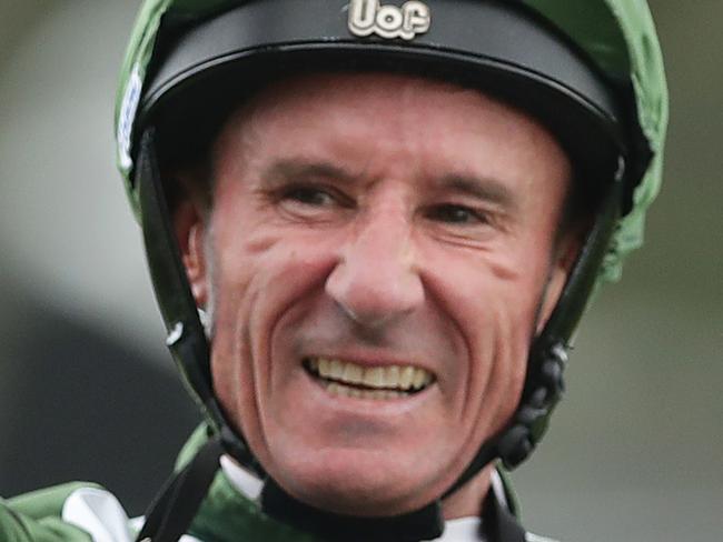 SYDNEY, AUSTRALIA - OCTOBER 19: Glen Boss riding Yes Yes Yes celebrates as he returns to scale after winning race 7 The TAB Everest during The Everest at Royal Randwick Racecourse on October 19, 2019 in Sydney, Australia. (Photo by Mark Metcalfe/Getty Images)