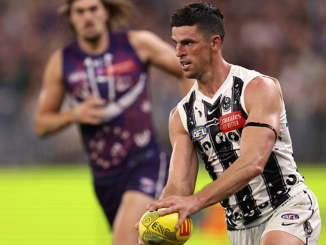 Scott Pendlebury is set to play on in 2024. Picture: Paul Kane/Getty Images