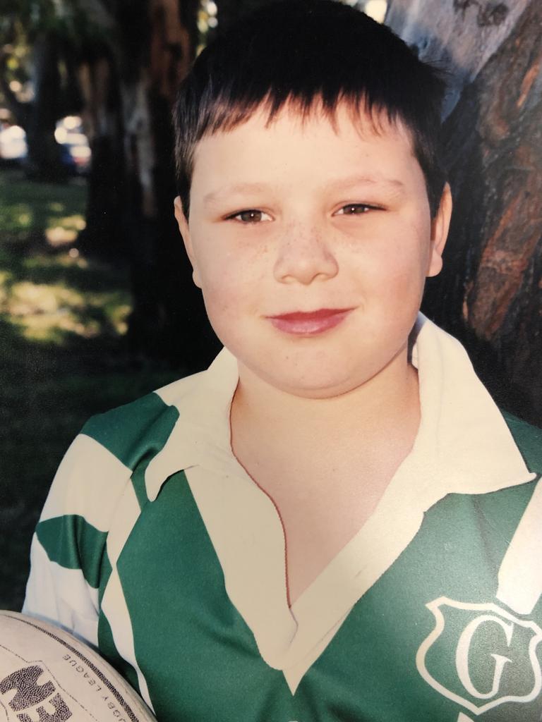 George Kambosos in the Gymea Gorilla's U10's in 2003.