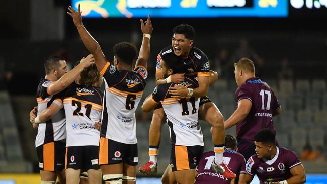 The Brumbies hung on to kick-off the new season with a win at home. Picture: AAP