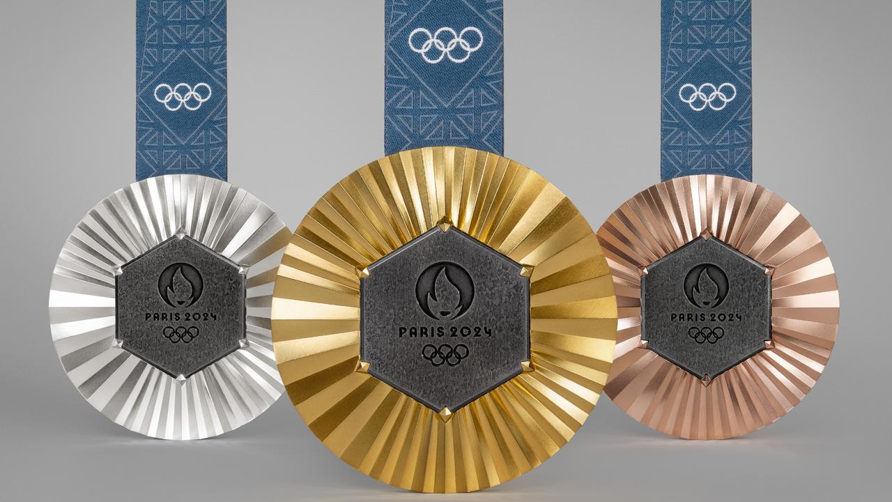 The medals for the 2024 Paris Olympic Games were inspired by radiance, gem-setting and the hexagon. Picture: Paris Olympic committee / Cyril Masson