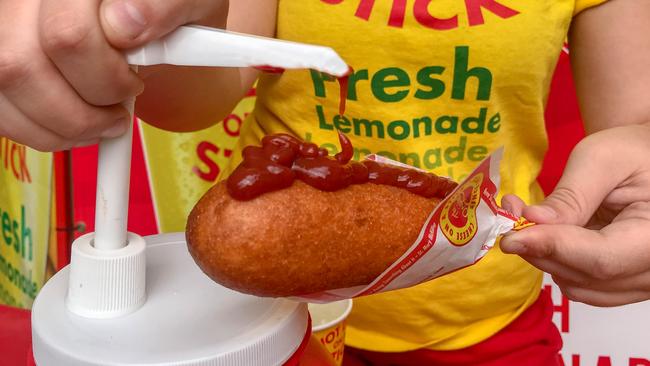 Food on a stick is an Easter Show speciality. Picture: Jenifer Jagielski