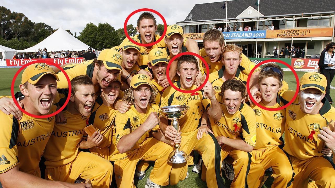 Josh Hazlewood, Kane Richardson, Mitch Marsh and Adam Zampa were all part of Australia's winning U19 World Cup side in 2010.