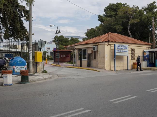  The Asklipeio General Hospital in Voula where Jay Malkoun was treated after being injured in a car bomb. Picture: Daphne Tolis