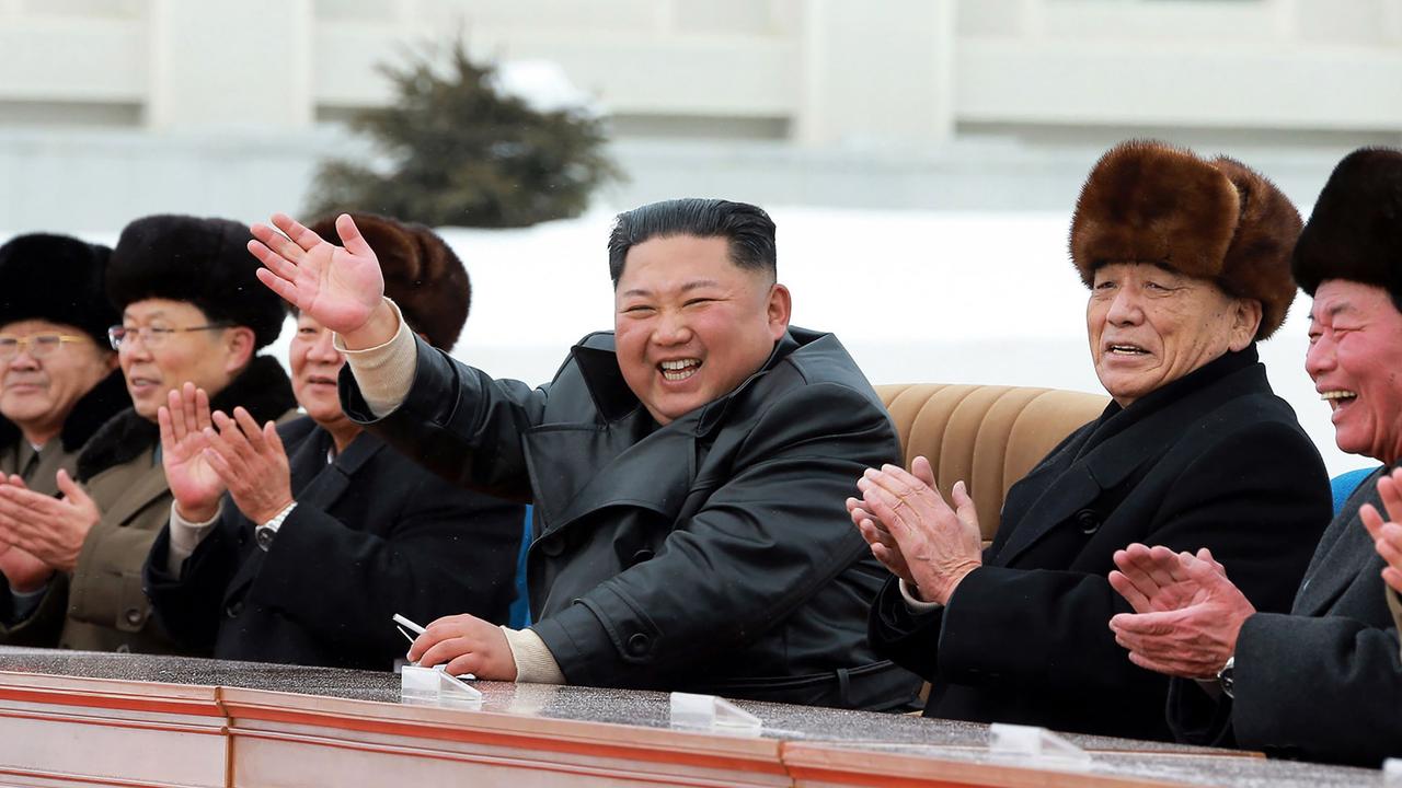 North Korean leader Kim Jong-un attends a ceremony to mark the completion of the construction of the township of Samjiyon County in December 2019. Picture: AFP/KCNA via KNS