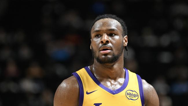 Bronny has stunk it up since making his debut with the LA Lakers. (Photo by Candice Ward/Getty Images)