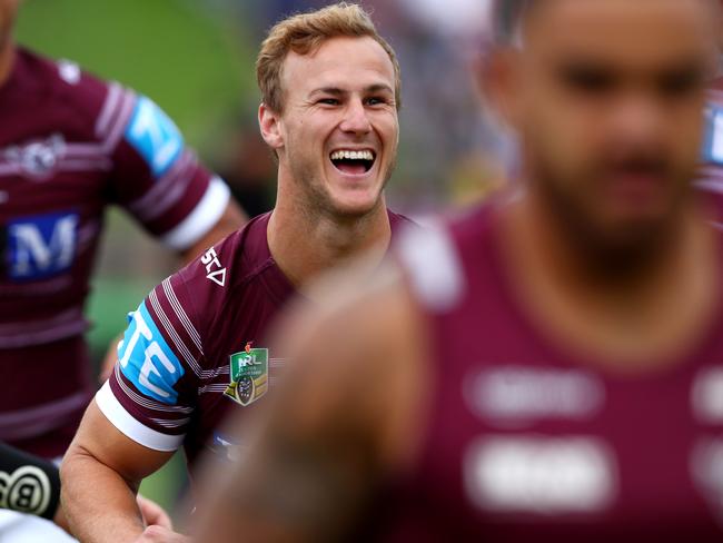 manly star Daly Cherry-Evans all smiles.