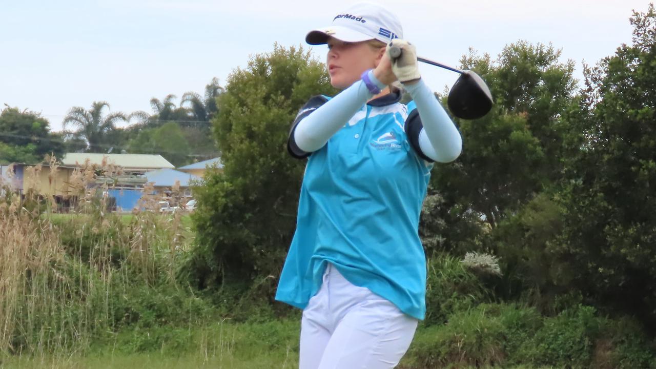 Ellandi Findlay shows the style that almost won her the Greg Norman Junior Masters.