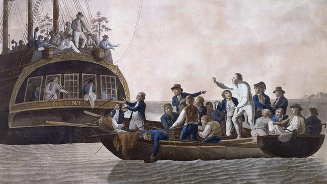 The mutiny, as depicted in 1790 by Robert Dodd.