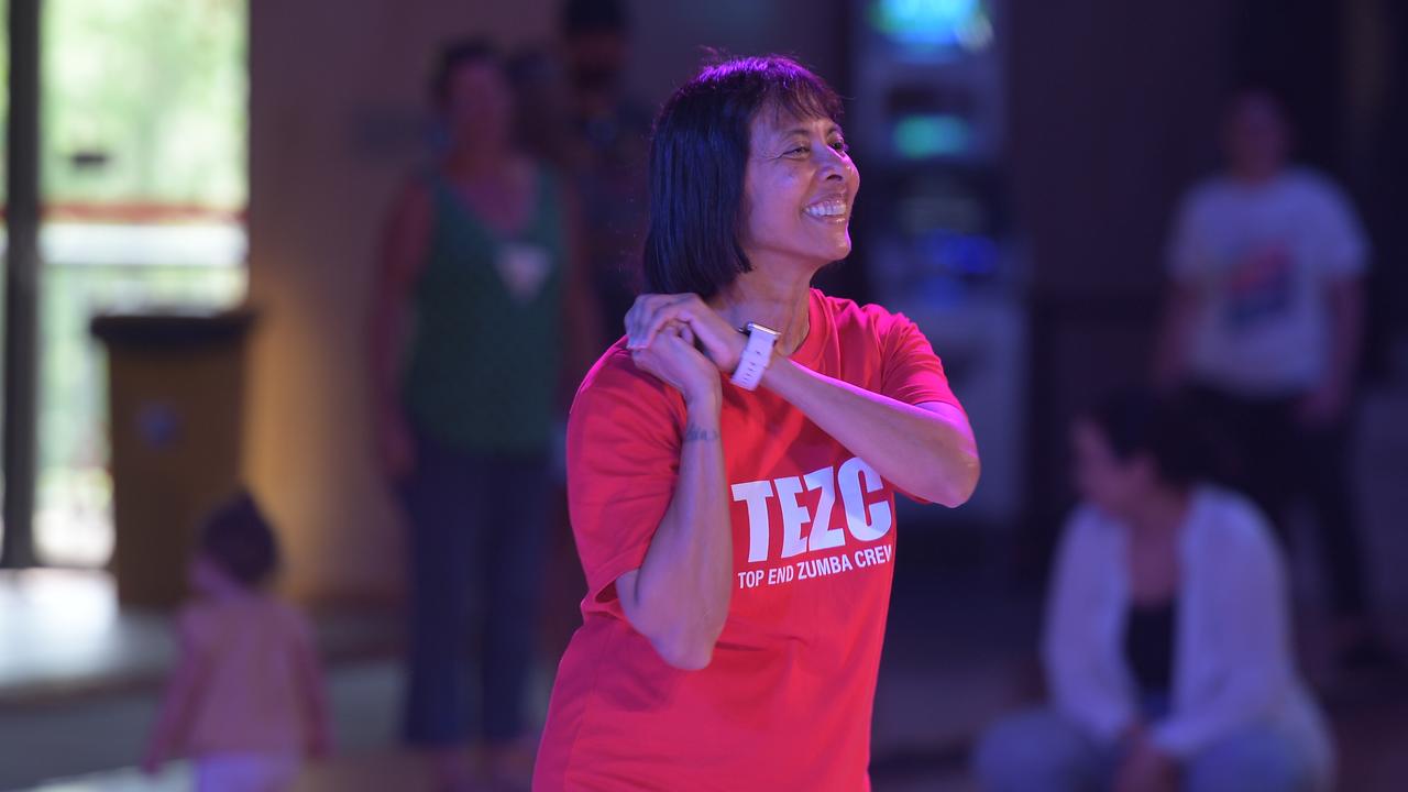 Zumba at the Festival of Us celebrations on Australia Day 2023. Picture: (A)manda Parkinson