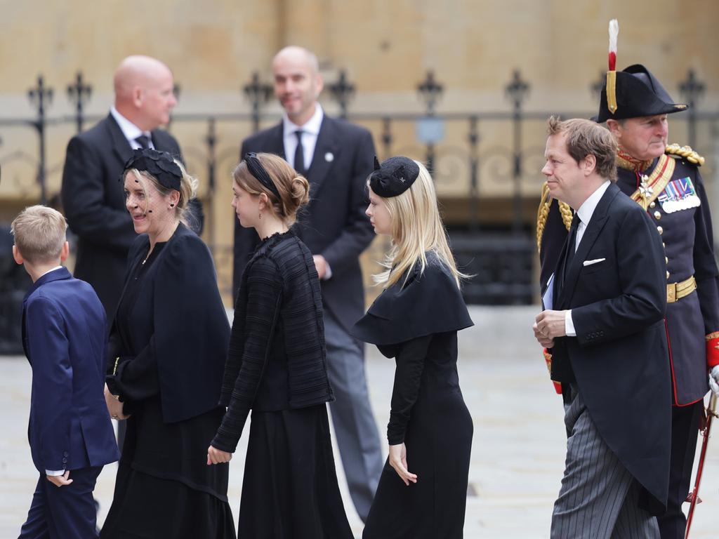 The teenage grandkids of the Queen Consort will reportedly hold a canopy in the most sacred part of the ceremony. Picture: Getty Images