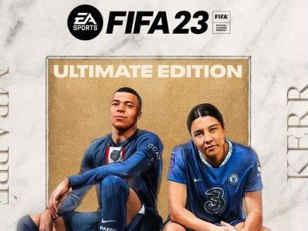 Sam Kerr on the cover of FIFA 23.