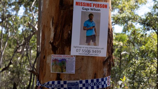 Gage Wilson search area at Wilsons Creek. Picture: NewsWire / Natalie Grono