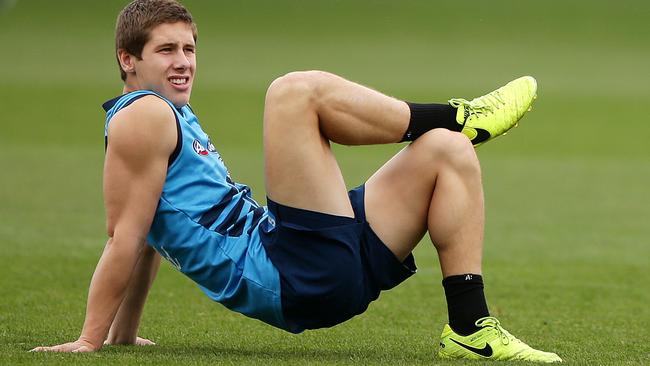 Jack Henry at Cats training. Picture: Alison Wynd