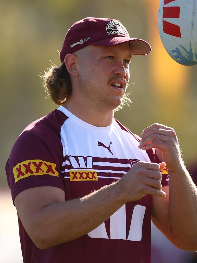 Reuben Cotter isn’t shying away at the prospect of going toe-to-toe with Payne Haas. Picture: Chris Hyde/Getty Images