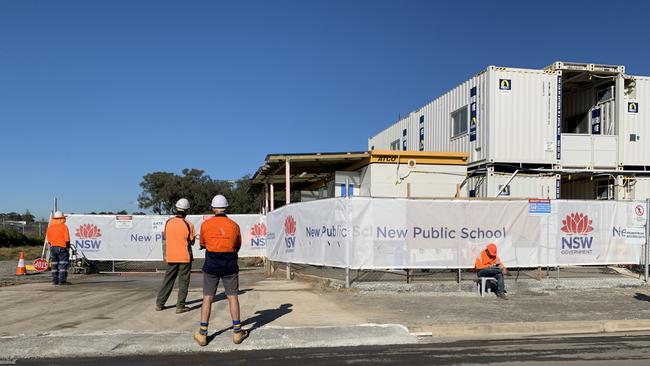 The site of the new school on Farmland Drive.