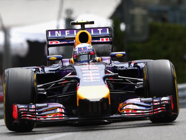 Daniel Ricciardo on his way to a podium finish in Monaco.