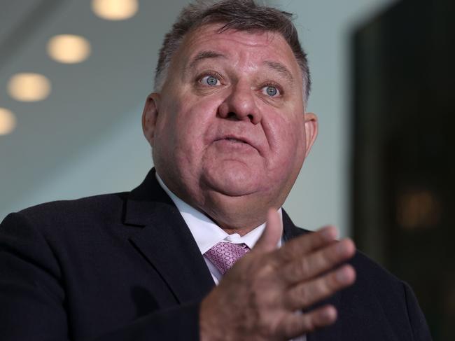 CANBERRA, AUSTRALIA NewsWire Photos MARCH 16 2021: Rogue MP Craig Kelly during a press conference where called on the Federal Government to halt the AstraZeneca vaccine rollout in line with Germany, Italy, France, and Spain, in Parliament House Canberra. Picture: NCA NewsWire / Gary Ramage