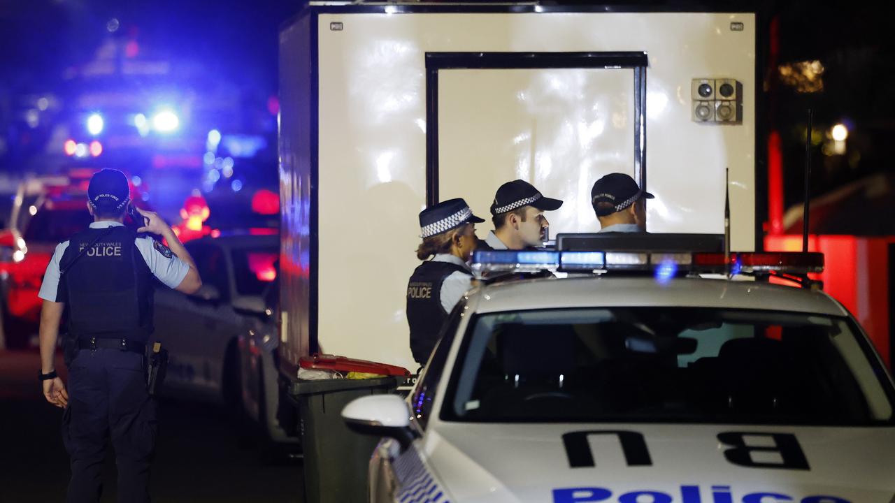 A major police operation got underway after police discovered a man’s body in a house in Croydon. Picture: Jonathan Ng