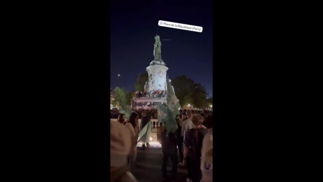 Protesters Gather in Paris Following National Rally Party's Victory in European Elections