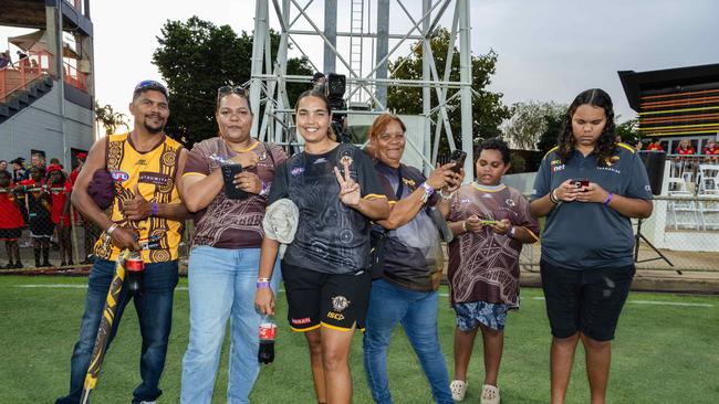 Fans at the Gold Coast Suns v Hawthorn AFL match at TIO Stadium. Picture: Pema Tamang Pakhrin