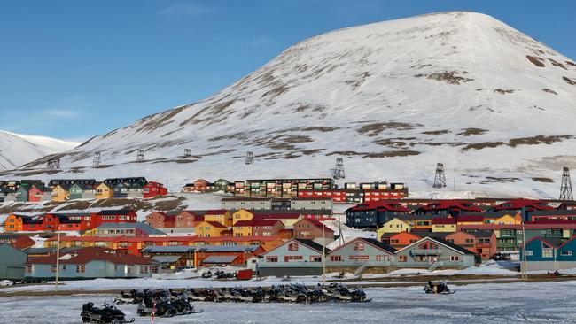 The town of Longyearbyen, Svalbard, Norway.