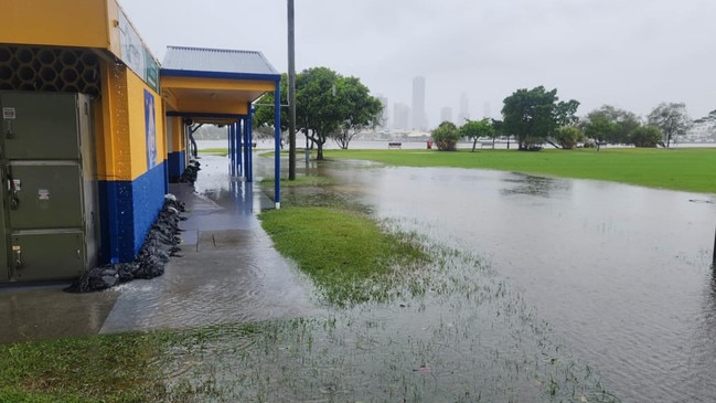 Tropical Cyclone Alfred impact on Gold Coast Eagles rugby club. Picture: Supplied