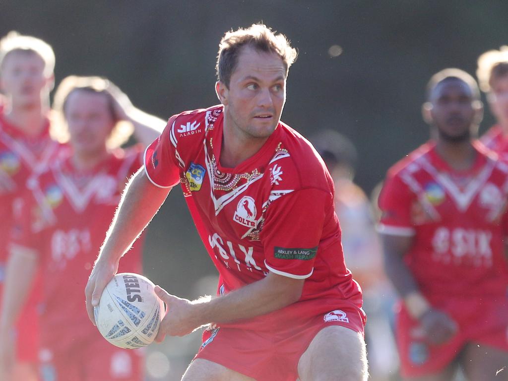 Kincumber’s team boasts five former NRL players with 239 games of top-flight experience, inlducing Matt Moylan. Picture: Sue Graham
