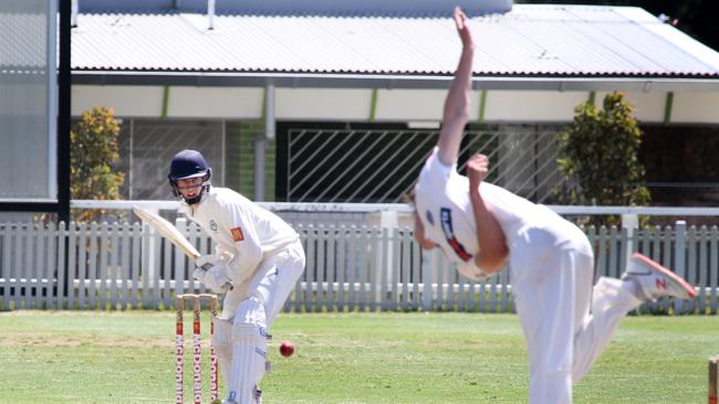 Northern District batsman Toby Gray in action against Bankstown at Mark Taylor Oval.