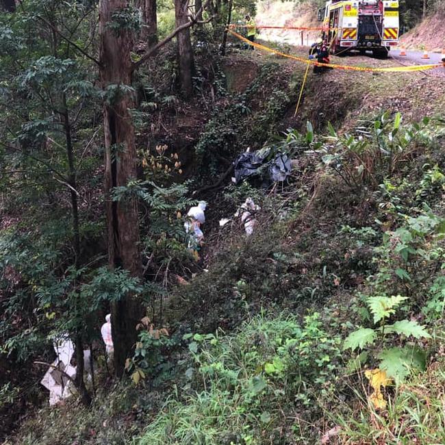 It took seven hours to clean up the dumped asbestos. Picture: Facebook